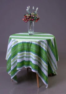 Mantel Decorativo Ucraniano Ornamento Folk Blanco Verde Brillante Éster Regalo - Imagen 1 de 1