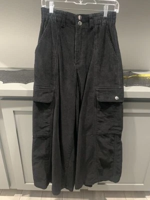 Pantalones cargo holgados de pana negros gruesos casi famosos talla M Foto 1 de 4
