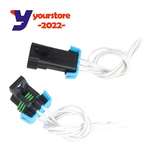 2Pcs Male and Female Sealed Headlight Assy Wire Harness Plug for GM Pontiac G6 - Picture 1 of 11