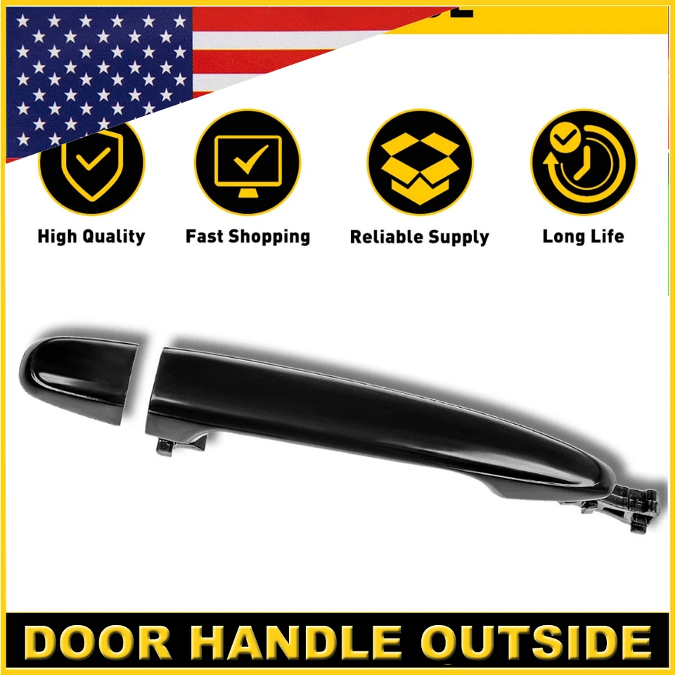 Maçaneta externa traseira esquerda/direita preta para Toyota 4Runner 2003-2009 - Imagem 1 de 4