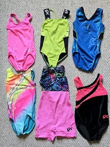 Lot GK ELITE UNDER ARMOUR Leotards Unitards Dance Gymnastics Size CHILD XS SMALL - Picture 1 of 9