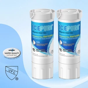 Fit For GE XWF WR17X30702 GBE21 GDE21 Refrigerator Water Filter ICEPURE 2 Pack - Picture 1 of 11