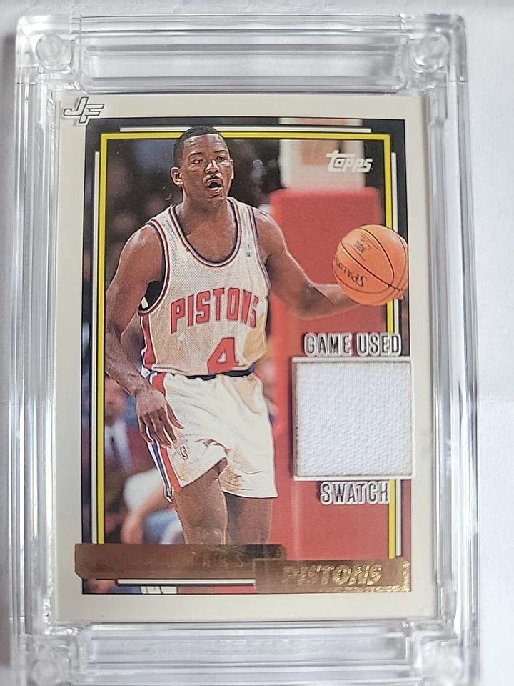 Joe Dumars Detroit Pistons Jersey Fusion Game Used Jersey From 91-92 - Image 1 of 2