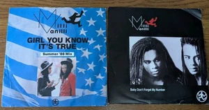Milli Vanilli 2 X 7 Inch Singles Vgc+ Play Tested Vinyl  Girl You Know - Picture 1 of 3