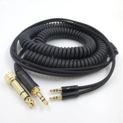 1.8M Replacement Audio Cable Dual 2.5mm to 3.5mm 6.35mm Black Adapter for - Image 1 of 3
