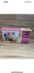 Vintage Pedigree Sindy Dining Table and Four Chairs see description sh56 - Picture 1 of 7