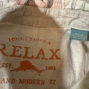 Camicia Tommy Bahama uomo XL extra large arancione a quadri manica corta - Foto 1 di 6