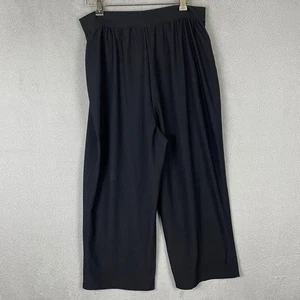 Spanx Pull On Pants Womens Size XL Black High Rise Straight Cropped Athletic - Picture 1 of 8