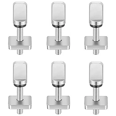 6 PCS Surfboard Fin Screws, No Tool Stainless Steel Thumb Fin Screw for 7536 - Image 1 of 4