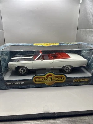 Ertl American Muscle 1969 Plymouth GTX Convertible 1:18 Scale DieCast White. NIB - Image 1 of 4