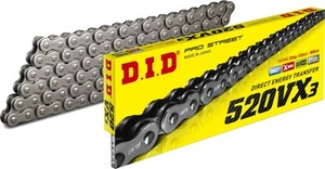 CADENA X-RING D.I.D PRO STREET VX3 PASO 520 -108 ESLABONES - ACERO NATURAL - Imagen 1 de 1