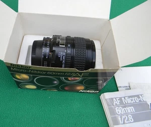 Nikon AF Micro Nikkor 60mm f2.8 Lens With Box - Picture 1 of 4