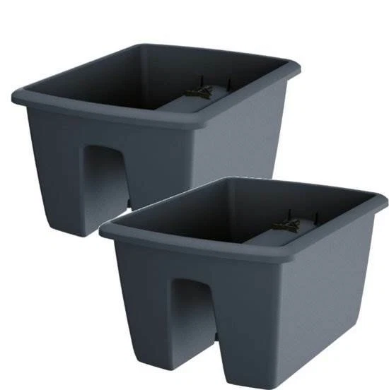 Blumentopf Blumenkasten Balkonkasten Geländerkasten Respana Railing 29 oder 40cm - Bild 1 von 1