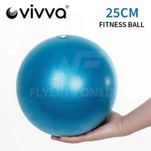25CM Blue Yoga Ball Pilates Fitness Exercise Balls Stability Ball Sport Gym AU - Picture 1 of 8