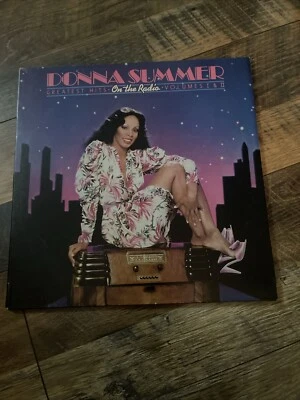 Donna Summer Greatest Hits On The Radio Volumes 1 &2 Vinyl And Poster Foto 1 de 2