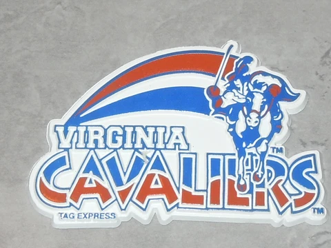 VIRGINIA CAVALIERS Vintage NCAA Tag Express RUBBER FRIDGE MAGNET Standings Board Cover
