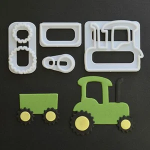 TRACTOR Cookie Pastry Biscuit Cutter Icing Fondant Baking Cake Farm Mould - Picture 1 of 12