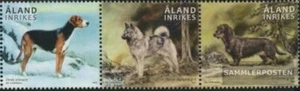 Finland - Aland 410-412 triple strip MNH 2015 Hounds - Picture 1 of 1