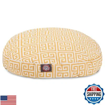 柑橘塔中号圆形室内室外宠物狗床带可拆卸可水洗 — 第 1/4 张图片