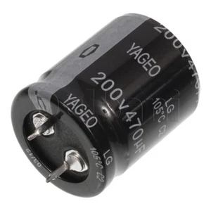 200V 470uF 25x30mm 105C Snap In Capacitor Yageo - Picture 1 of 2