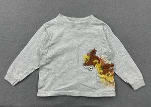 Vintage Scooby Doo Kids Long Sleeve T Shirt Gray Soccer Wear R U - Picture 1 of 10