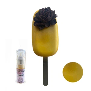 YELLOW Edible Glitter dust, SPRAY 10 grams | Glossy dust , Food grade shimmer - Picture 1 of 2