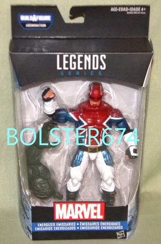 CAPTAIN BRITAIN Marvel Legends Captain America Abomination BAF 6" Figure 2016 Cover
