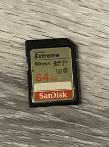 Sandisk Extreme 64GB 90MB/s Class 10 SD Memory Card - Picture 1 of 2
