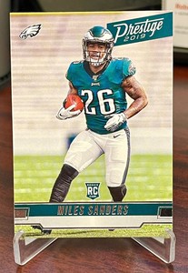Miles Sanders Rookie 2019 PRESTIGE RC CARD #258 EAGLES PANTHERS 🔥📈