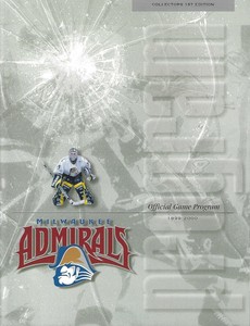 1999-00 Milwaukee Admirals International Hockey League Program - IHL #FWIL