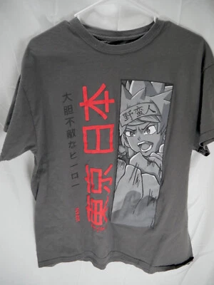 Camiseta Ring Of Fire Para Hombres Grande Gris Anime Japonés Estampado Gráfico Foto 1 de 4