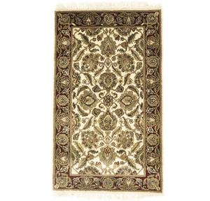 3X5 ft Handmade Agra Jaipur Oriental Rug Thick Pile Wool Carpet Small Size Decor - Picture 1 of 11