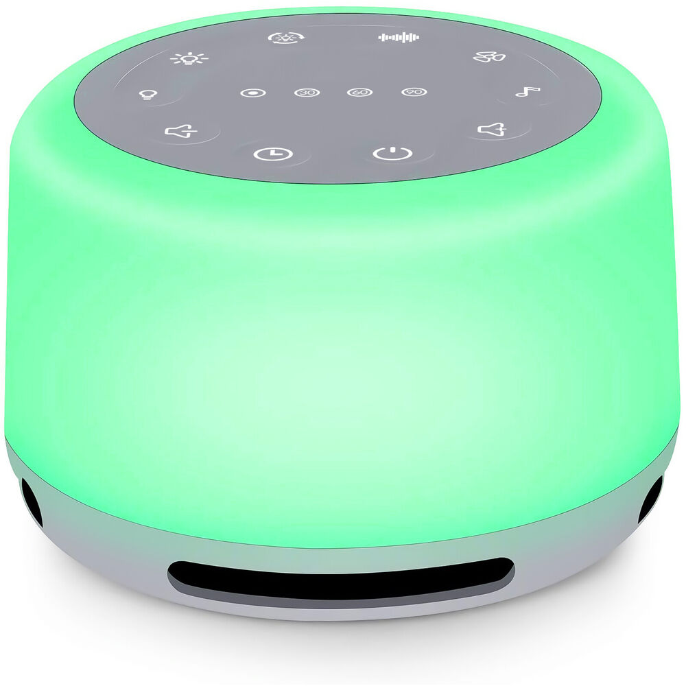 Sleep Sound Machine 24 Sounds Rechargeable White Noise Machine with Night Light
