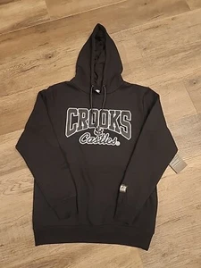 New Mens Crooks And Castles Black Pullover Hoodie Sweatshirt - Picture 1 of 3