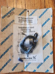 Grundfos 50.5652 1/2" thermostatic control for 115v UP circulators 95 - 120 F - Picture 1 of 1