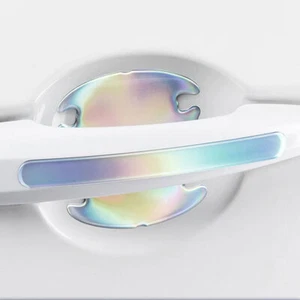 8x Luminous Anti-collision Car Door Handle Bowl Protective Scratch Sticker Decal - Picture 1 of 12