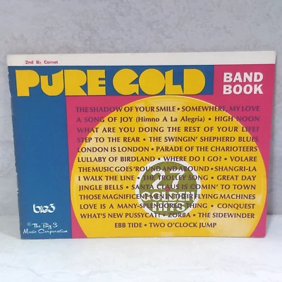 Pure Gold Concert Band Book 2nd Bb Cornet 1960s - Image 1 of 4
