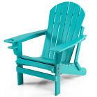 Folding Adirondack Chair Weatherproof Hdpe Outdoor Lounge Chair For Patio Garden