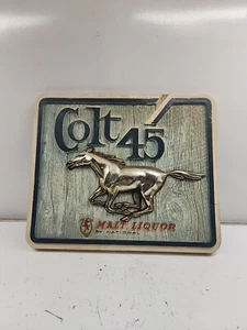 Vintage COLT 45 Malt Liquor Plastic 3D Bar Advertising Wall Beer Bar Sign - Picture 1 of 13