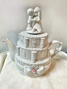 Precious Moments - Tetera Musical Boda Pastel Topper!! - Imagen 1 de 13