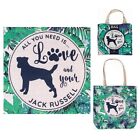 Jack Russell Bag for life eco shopper  All you need is love Terrier dog lover