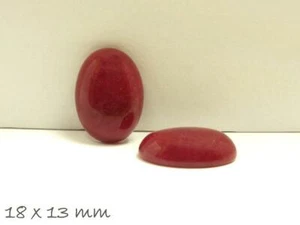 2 uds. Cabujón de jade para pegar en monturas, 18 x 13 mm - Imagen 1 de 1