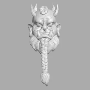 Orc Warrior v7 custom head for Mythic Legions & other fantasy action figures - Picture 1 of 2