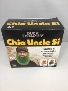 Duck Dynasty Chia Uncle Si Handmade Decorative Planter Beard Plant Open Box - Picture 1 of 7
