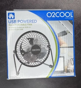 4 Inch USB Powered Table & Desk Personal Fan - Black - Picture 1 of 4