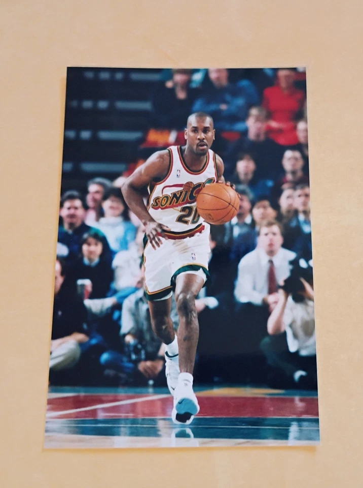 Foto tipo 1 Gary Payton Seattle Supersonics 4x6 Hw3553 Foto 1 de 1