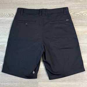 Volcom Frickin Modern Chino Shorts Mens Size 34 Black Casual Skater - Picture 1 of 11