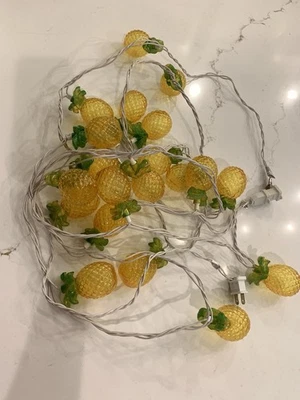 Два набора гирлянд для ананаса 20 прозрачных пластиковых гирлянд для ананаса работают - Изображение 1 из 4