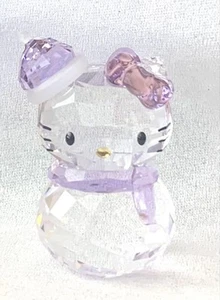 Swarovski SANRIO Hello Kitty Crystal Figurine Snowman 2013 1142949 Used Japan - Picture 1 of 6