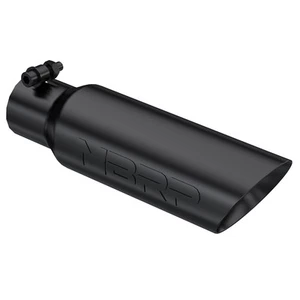 MBRP T5106BLK Stainless Steel Black Angled Round 2 inch Universal Exhaust Tip - Foto 1 di 3